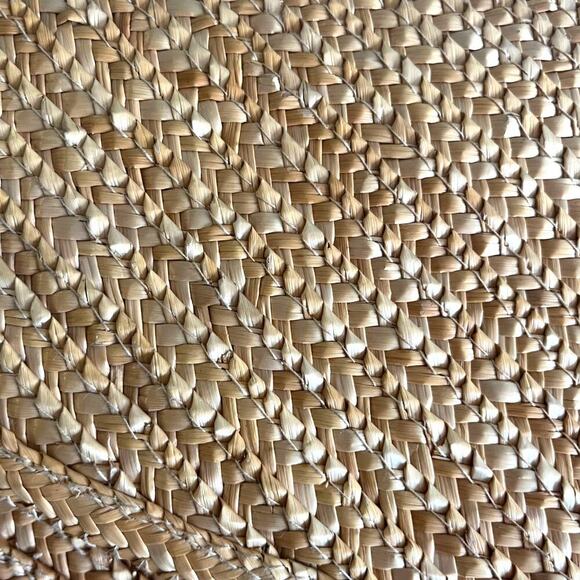 Vintage Womens Straw Woven Handbag Clutch Spring Nautical Beach Spring - Picture 3 of 8